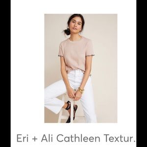 Anthropologie Cathleen Textured Tee